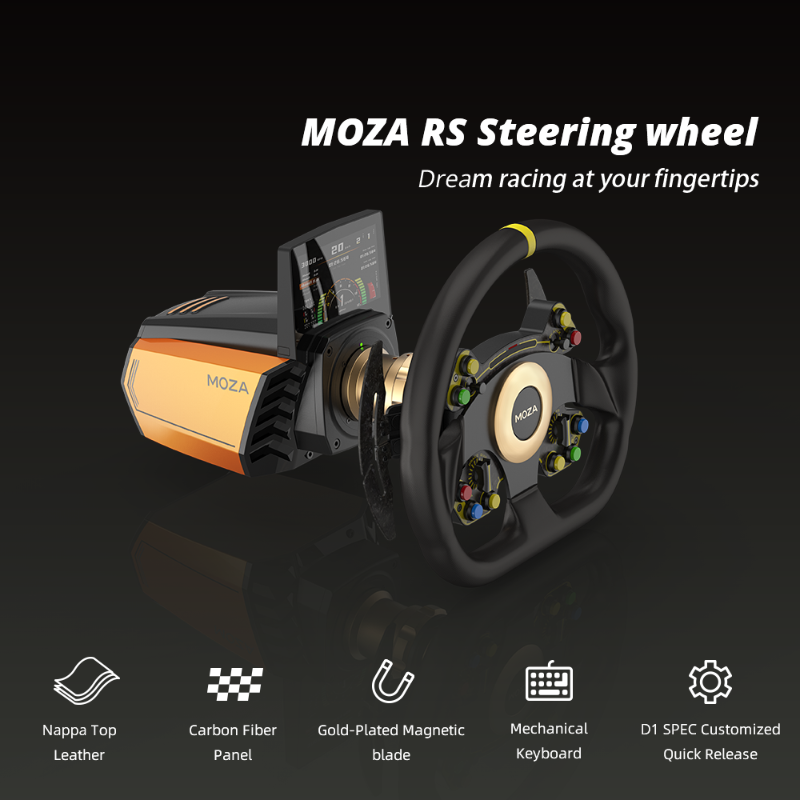 Moza R16 Wheel Base direct drive direksiyon seti motoru ( Siyah )